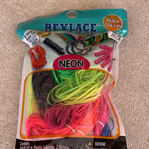 Rexlace neon plastic lacing - neon,