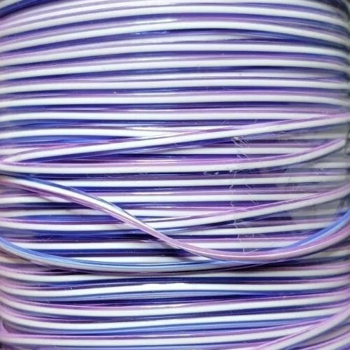Blue purple white - white, rexlace